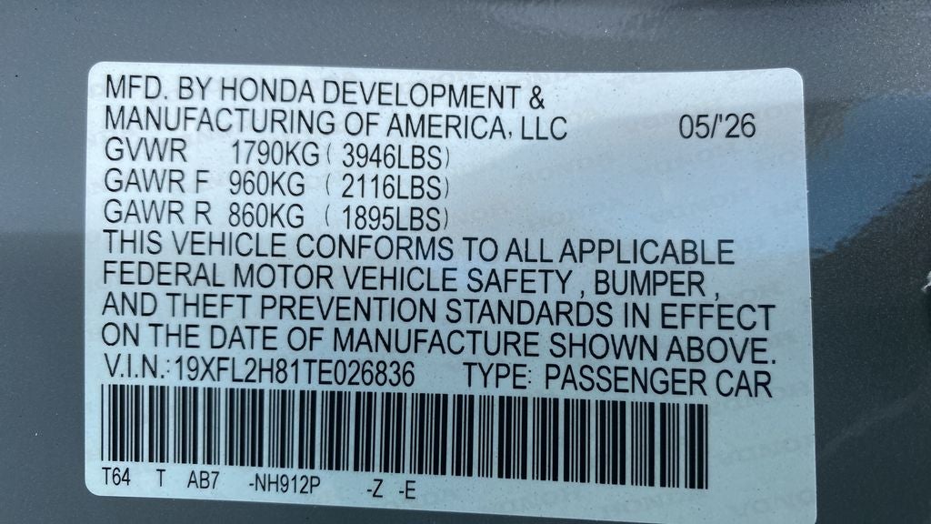2026 Honda Civic Sport