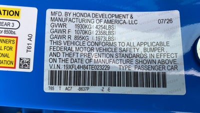 2026 Honda Civic Hybrid Sport