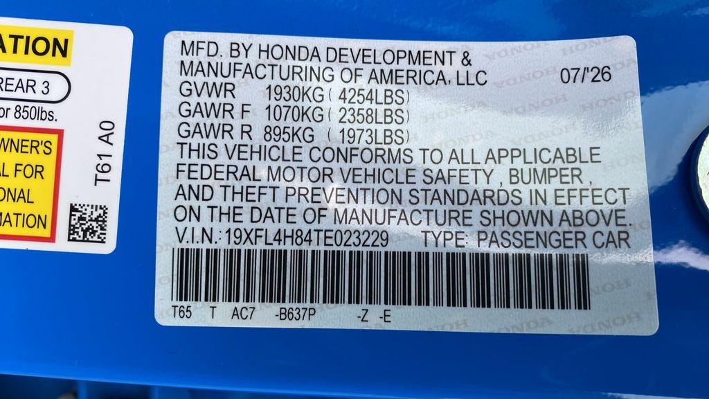 2026 Honda Civic Hybrid Sport