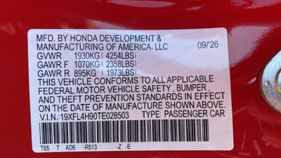 2026 Honda Civic Hybrid Sport Touring