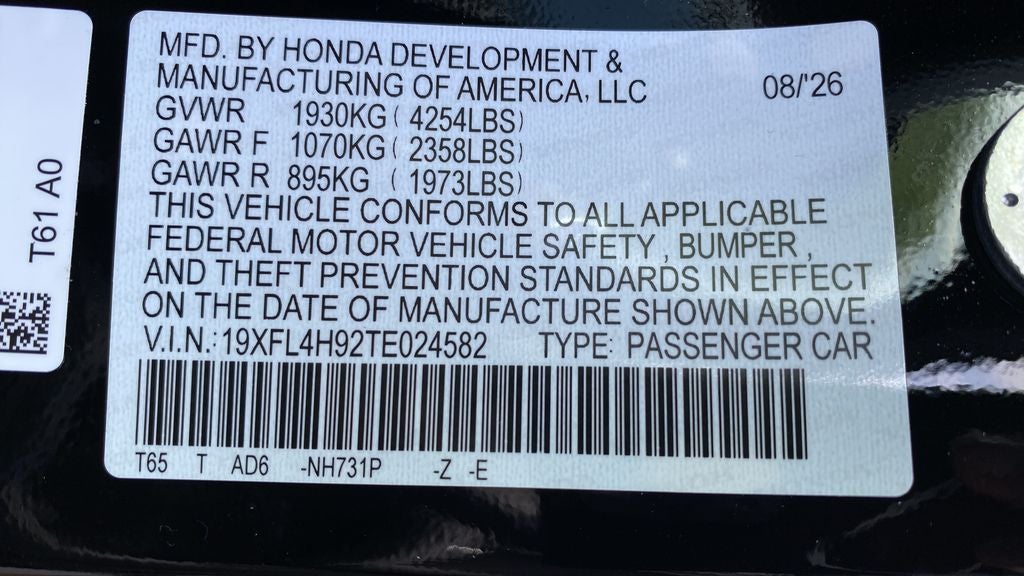 2026 Honda Civic Hybrid Sport Touring
