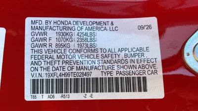 2026 Honda Civic Hybrid Sport Touring
