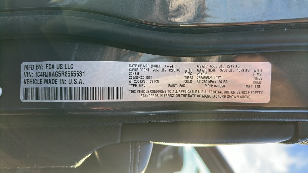2024 Jeep Grand Cherokee L Altitude X