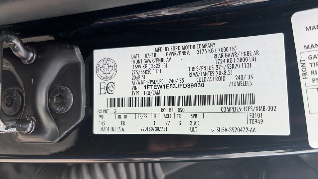 2018 Ford F-150 XLT