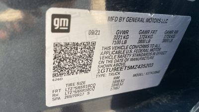 2021 GMC Sierra 1500 AT4