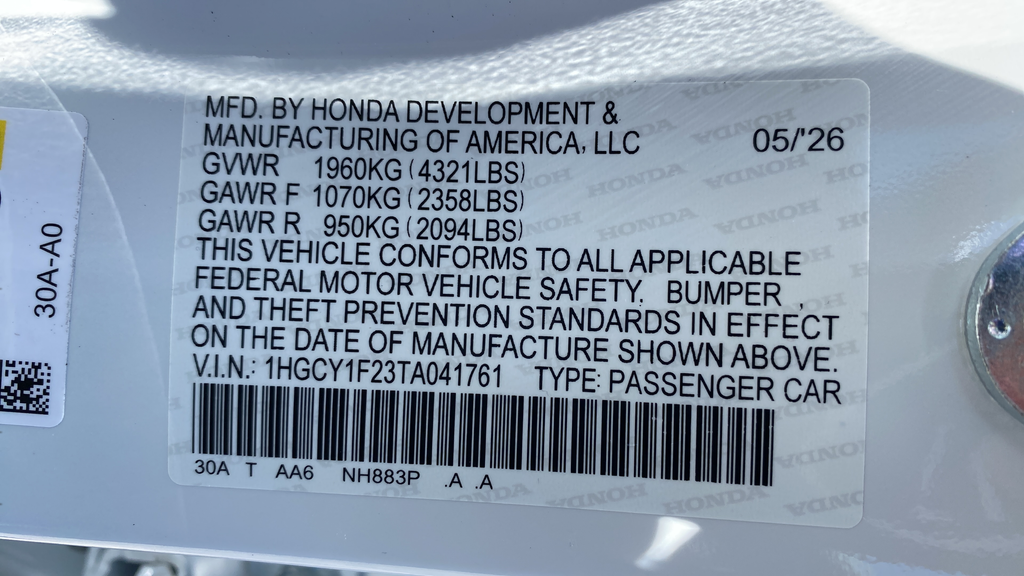 2026 Honda Accord LX