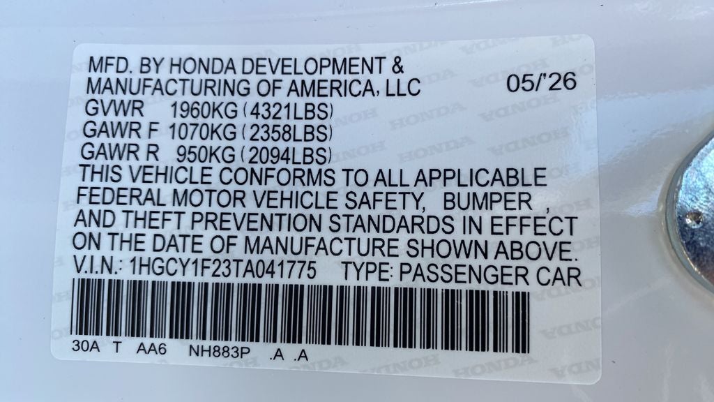 2026 Honda Accord LX