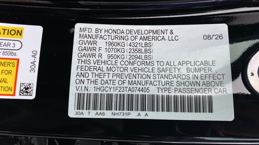 2026 Honda Accord LX