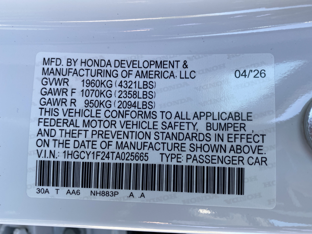 2026 Honda Accord LX