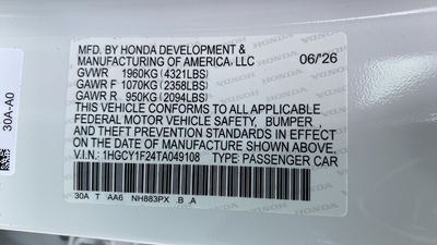 2026 Honda Accord LX