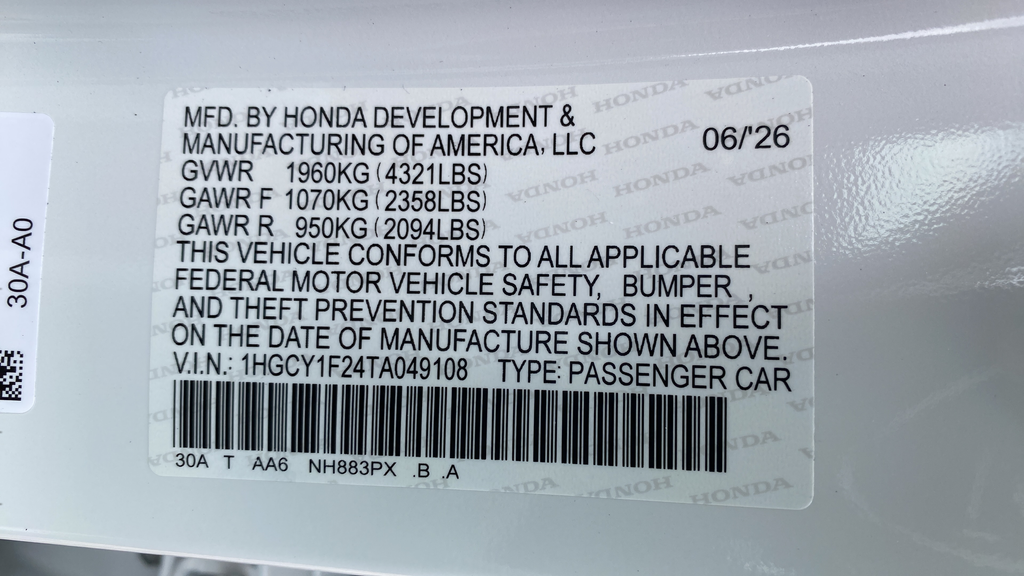 2026 Honda Accord LX