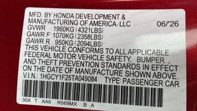 2026 Honda Accord LX