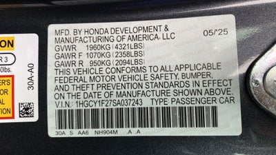 2025 Honda Accord LX