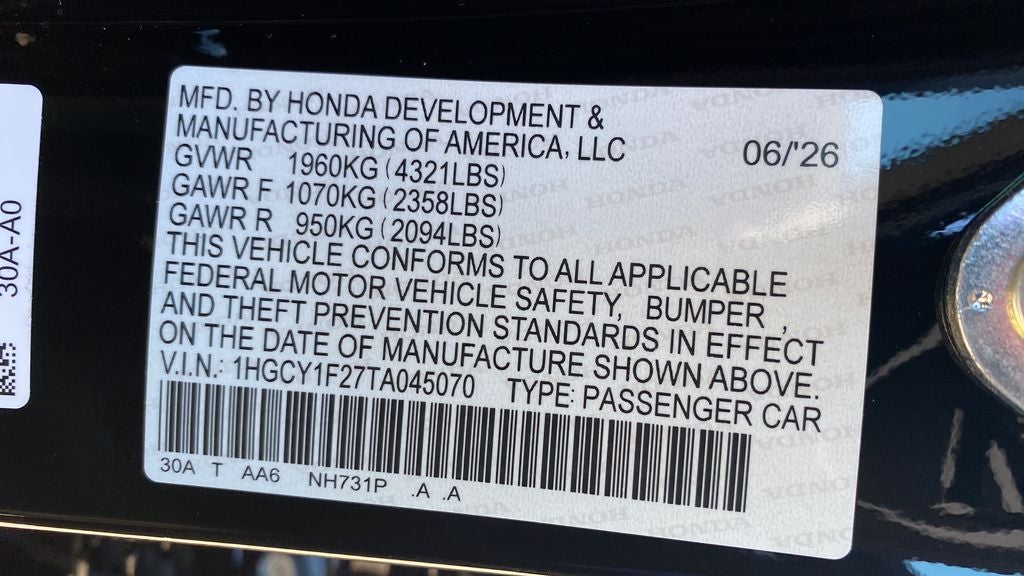 2026 Honda Accord LX