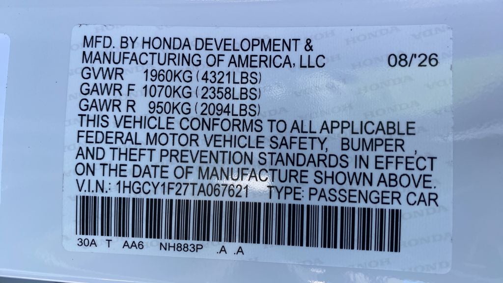2026 Honda Accord LX