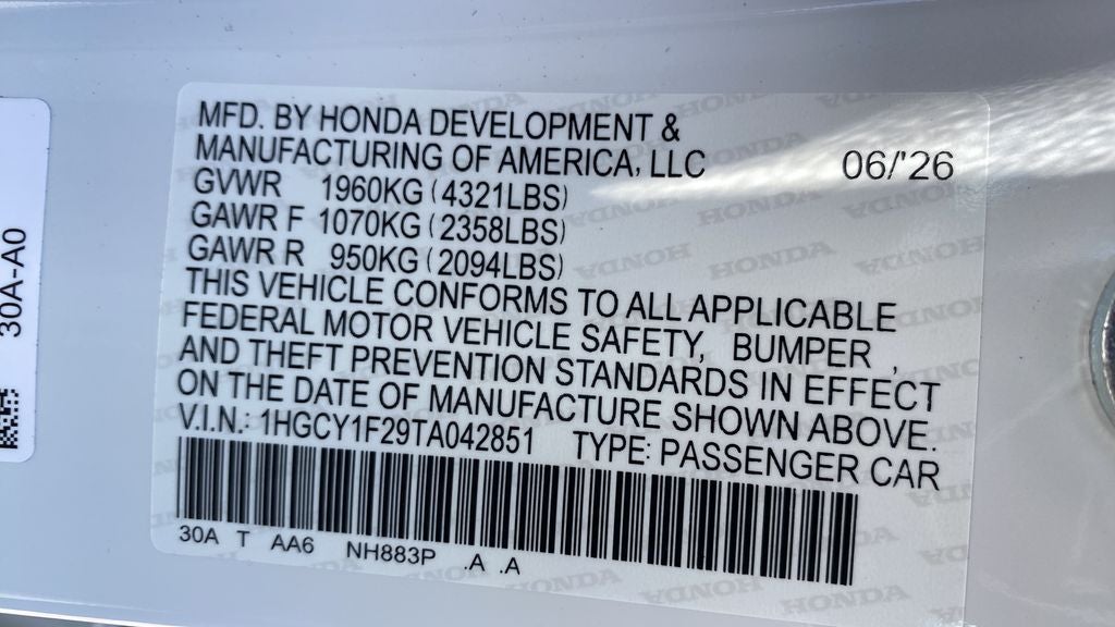 2026 Honda Accord LX