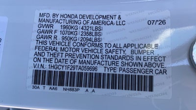 2026 Honda Accord LX