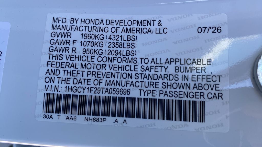 2026 Honda Accord LX