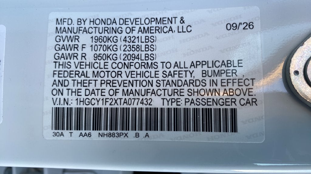 2026 Honda Accord LX