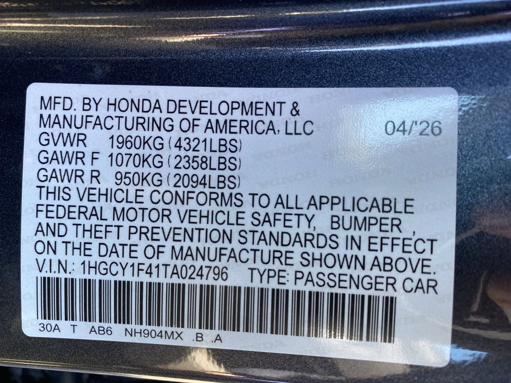 2026 Honda Accord SE