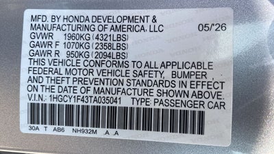 2026 Honda Accord SE