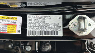 2026 Honda Accord SE