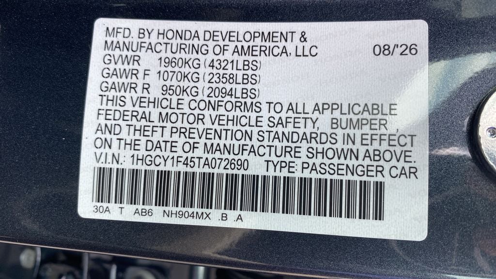 2026 Honda Accord SE