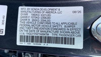 2026 Honda Accord SE