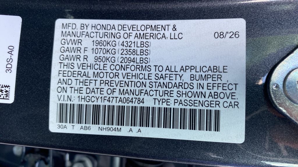 2026 Honda Accord SE