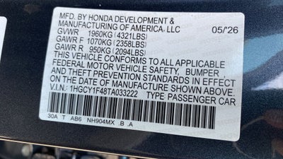 2026 Honda Accord SE
