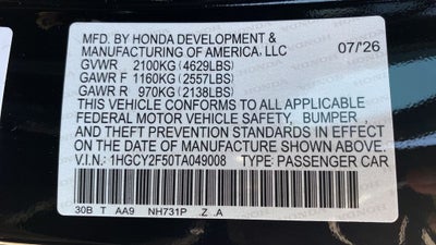 2026 Honda Accord Hybrid Sport