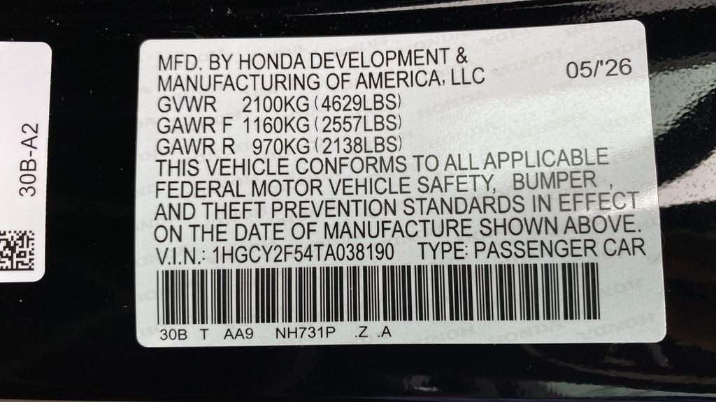 2026 Honda Accord Hybrid Sport
