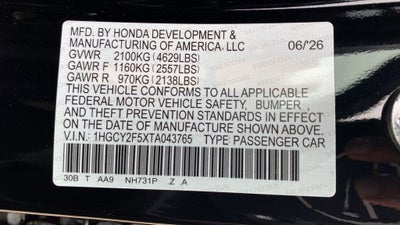 2026 Honda Accord Hybrid Sport