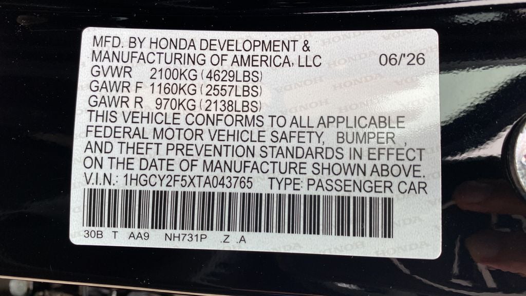 2026 Honda Accord Hybrid Sport