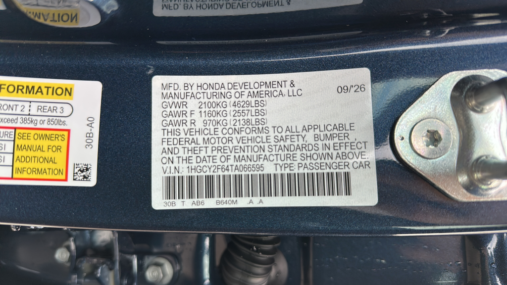 2026 Honda Accord Hybrid EX-L