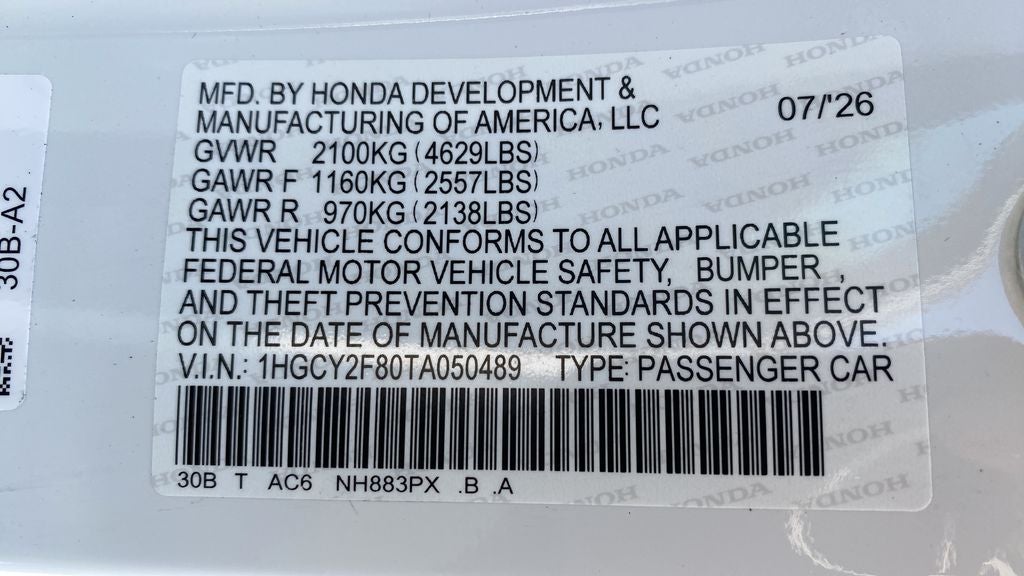 2026 Honda Accord Hybrid Touring