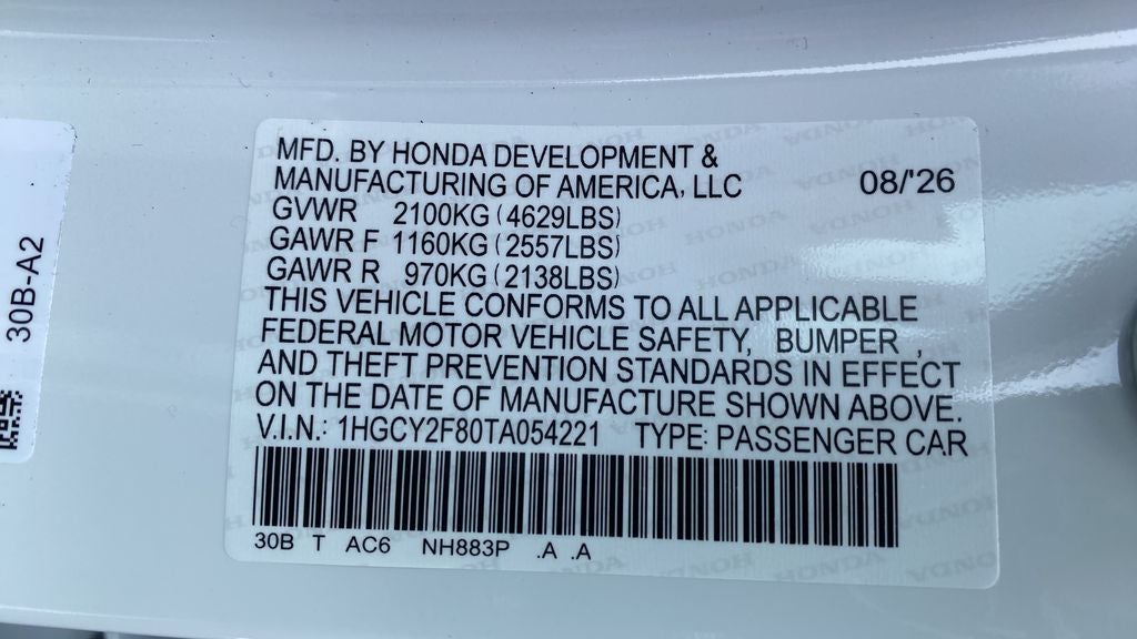 2026 Honda Accord Hybrid Touring