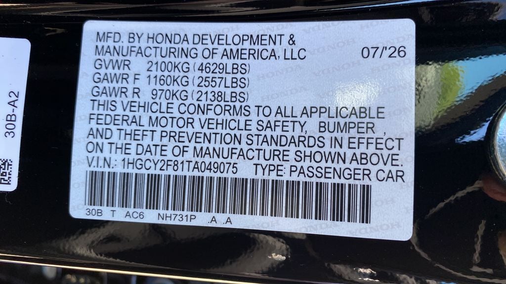 2026 Honda Accord Hybrid Touring