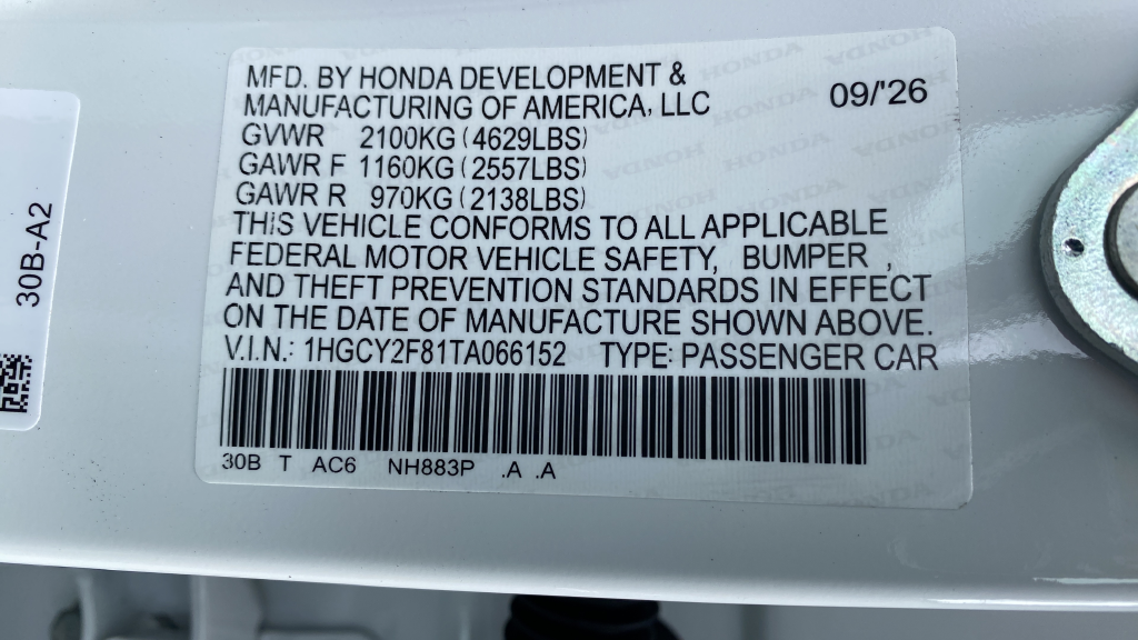 2026 Honda Accord Hybrid Touring