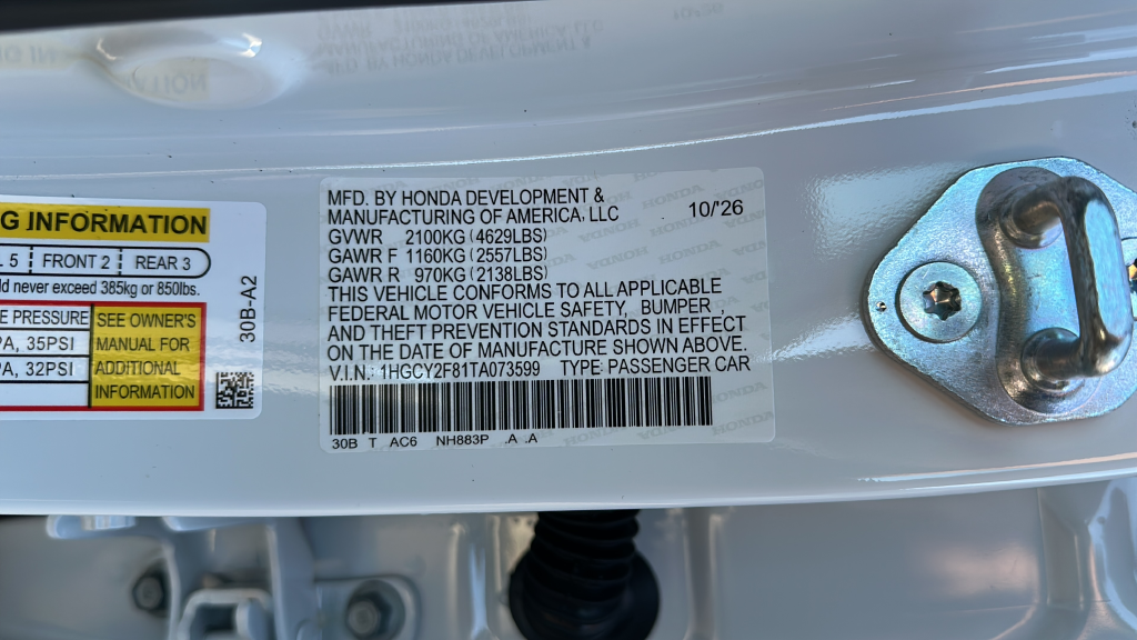 2026 Honda Accord Hybrid Touring