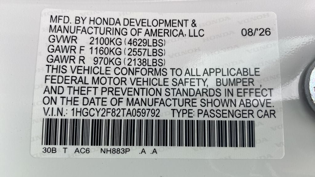 2026 Honda Accord Hybrid Touring