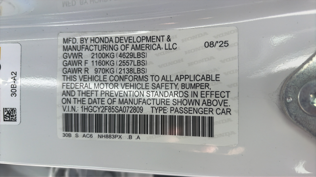 2025 Honda Accord Hybrid Touring