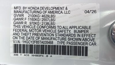 2026 Honda Accord Hybrid Touring