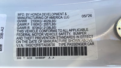 2026 Honda Accord Hybrid Touring