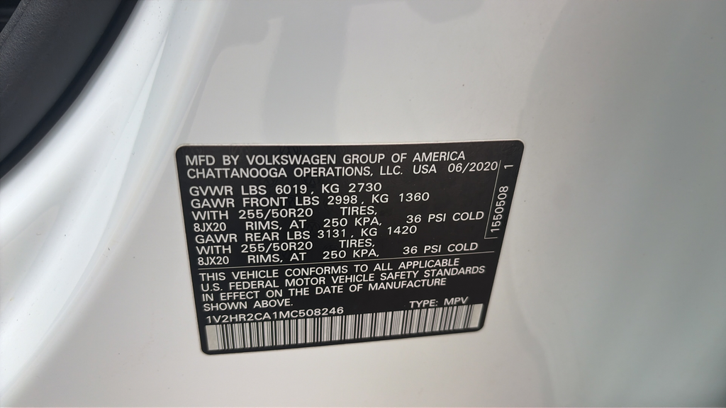2021 Volkswagen Atlas 3.6L V6 SE w/Technology