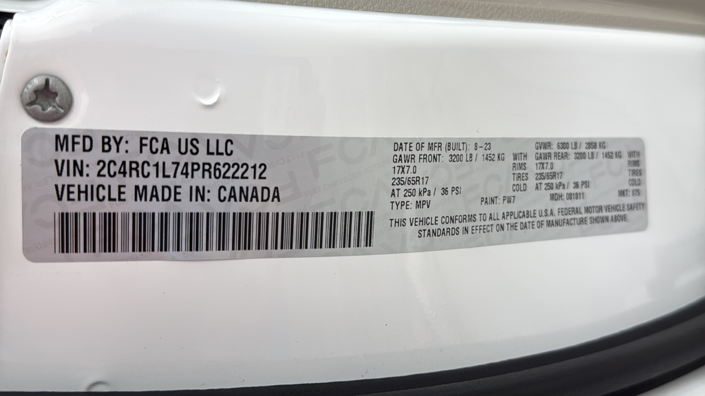 2023 Chrysler Pacifica Hybrid Touring L