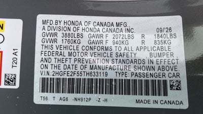 2026 Honda Civic Sport
