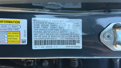2026 Honda Civic Sport