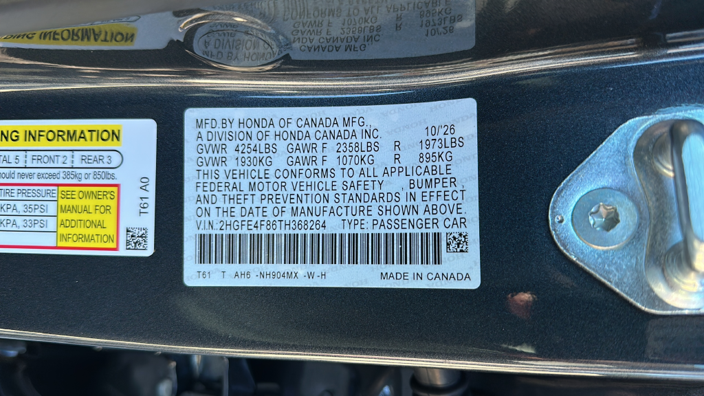 2026 Honda Civic Hybrid Sport