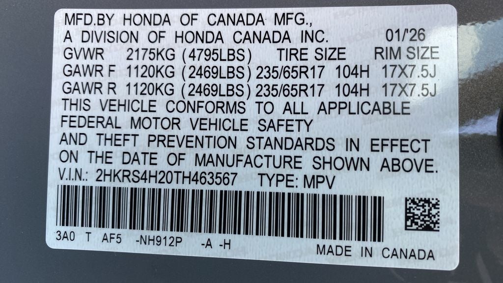 2026 Honda CR-V LX